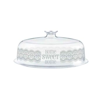 Cosmoplast© Home Sweet Home Cake Cover – Clear