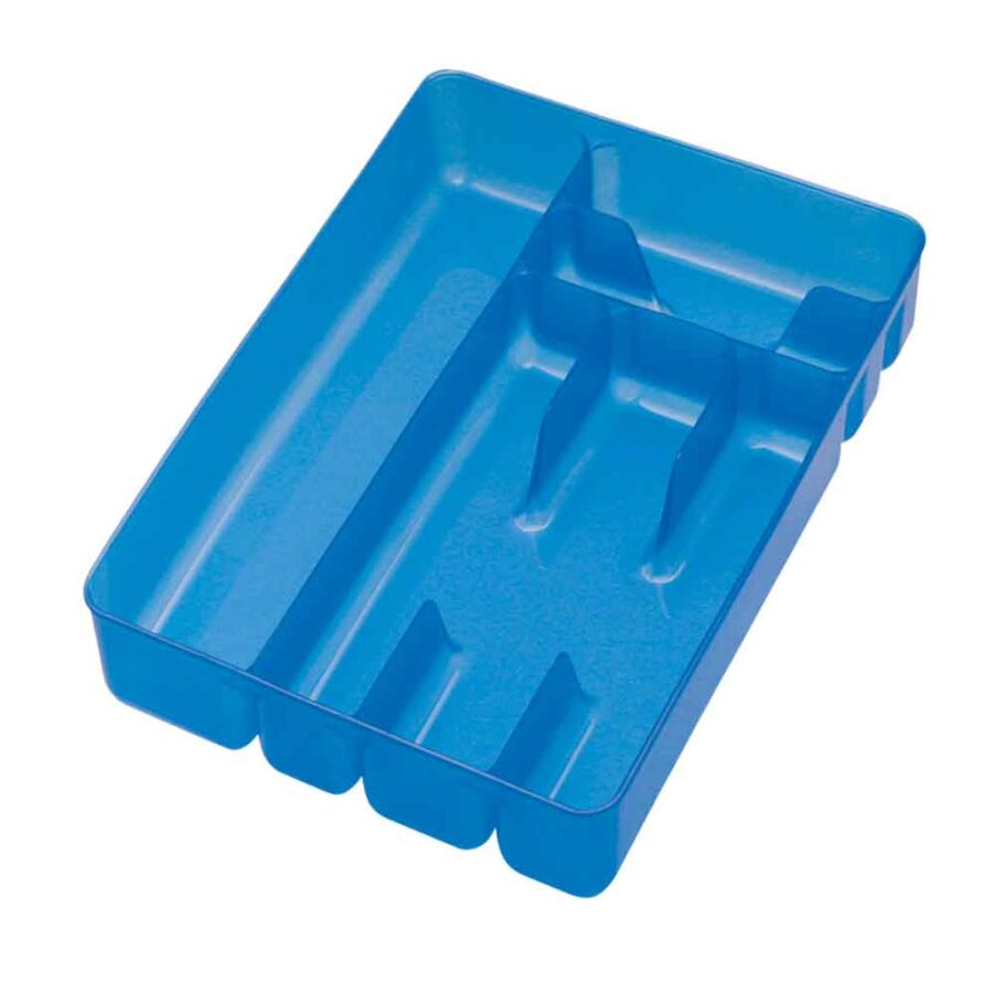 Cosmoplast© Cutlery Holder 6 Compartments - Blue