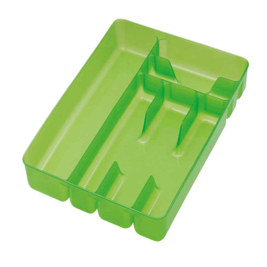 Cosmoplast© Cutlery Holder 6 Compartments - Green