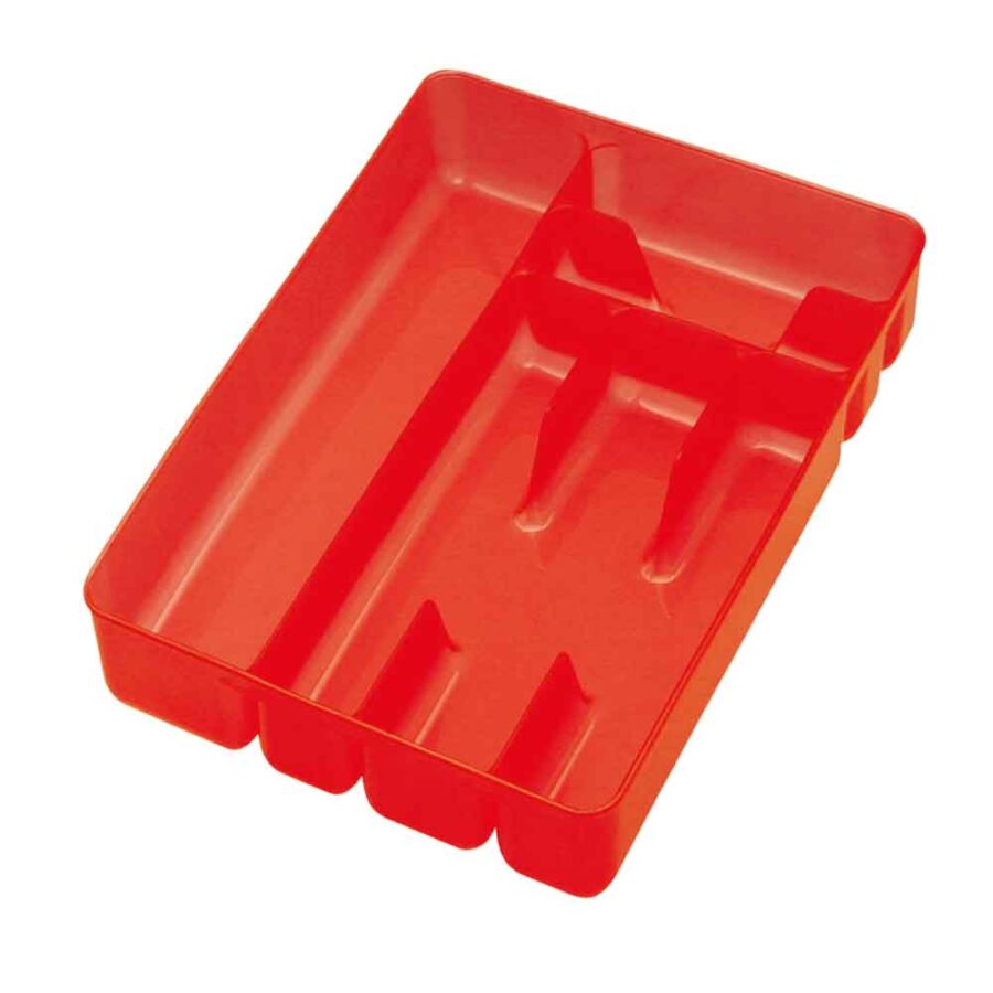 Cosmoplast© Cutlery Holder 6 Compartments - Red