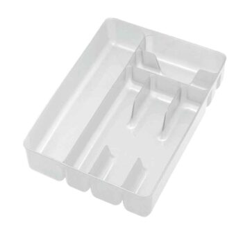 Cosmoplast© Cutlery Holder 6 Compartments - White