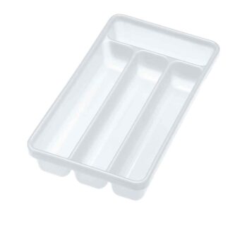 Cosmoplast© Cutlery Holder 4 Compartments - White