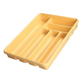 Cosmoplast© Cutlery Holder 6 Compartments – Large - Yellow