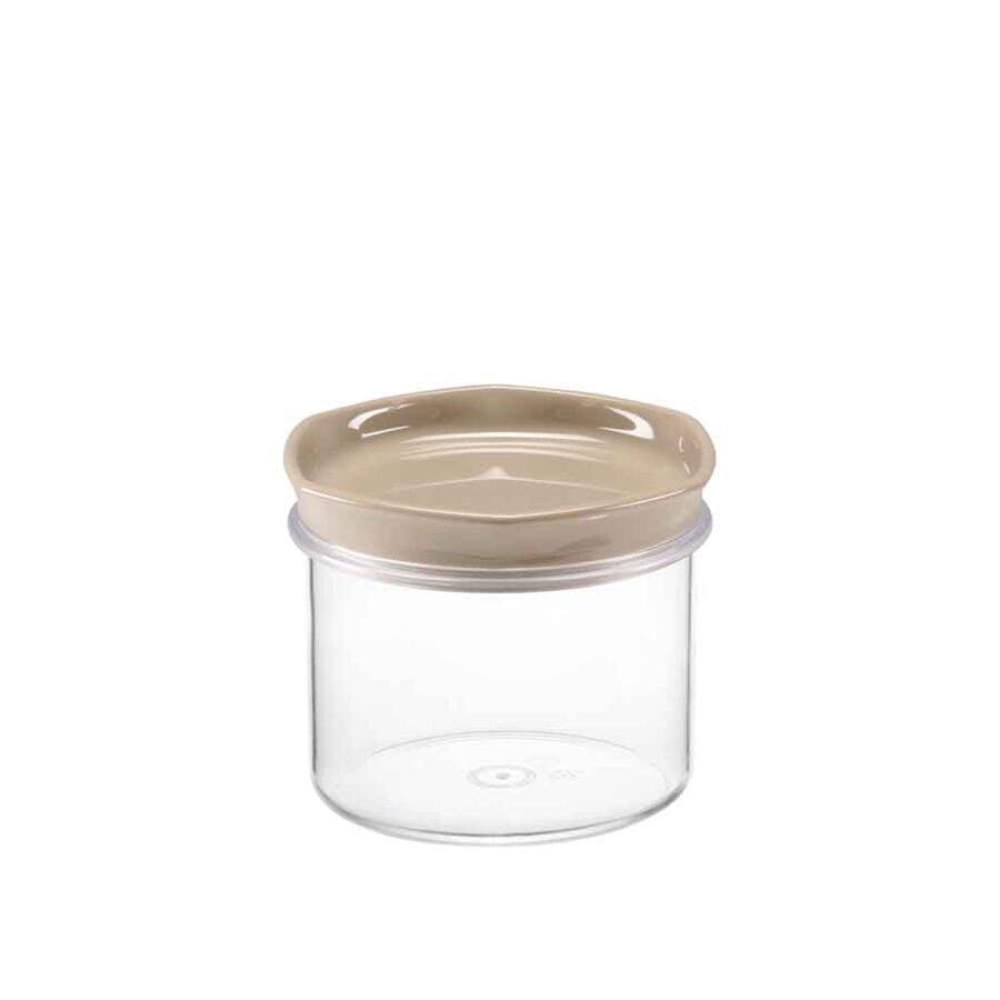 Cosmoplast© Airtight Round Canister – Small - Beige